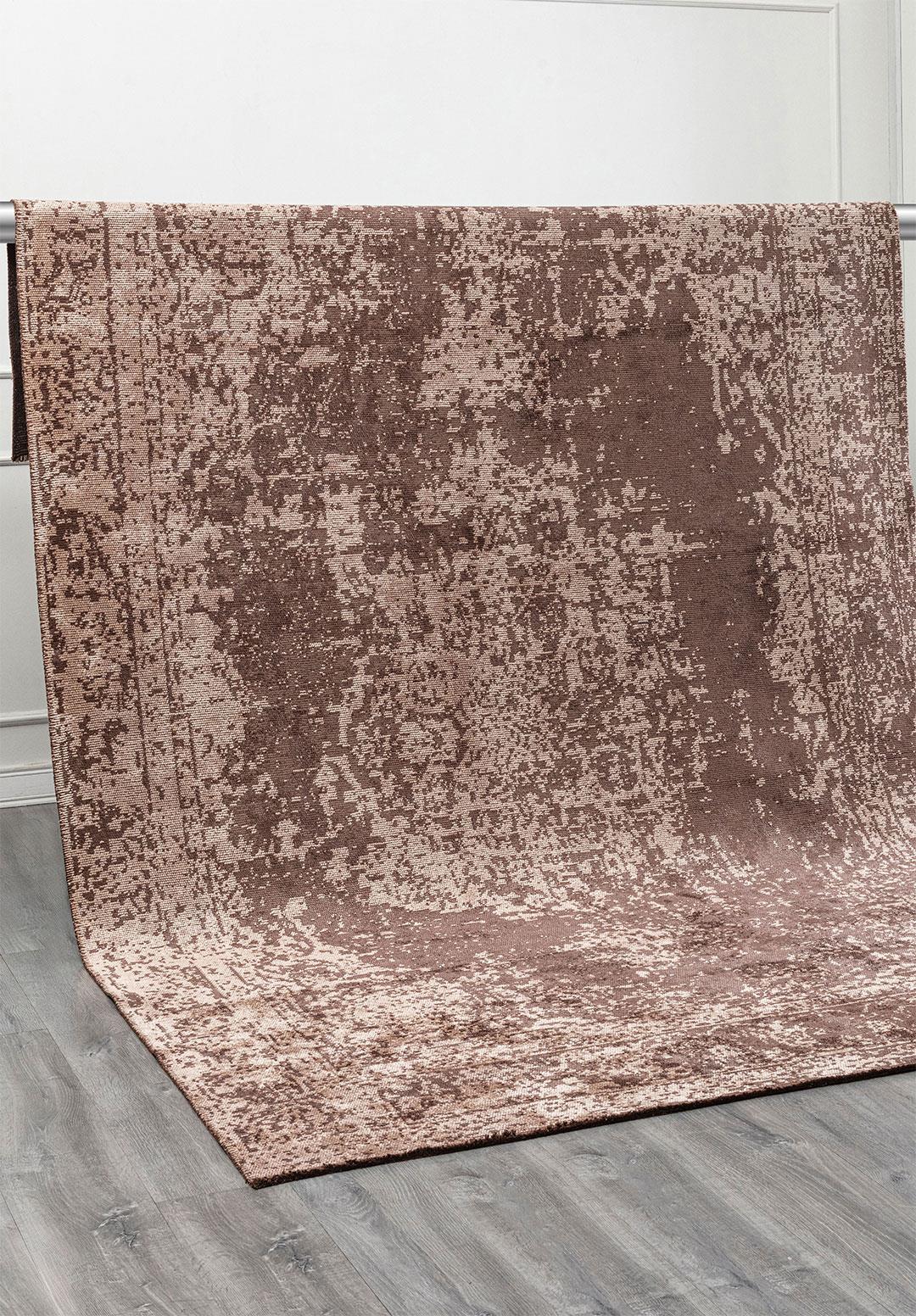 MEDALLION AÇIK KREM - KOYU VİZON HALI