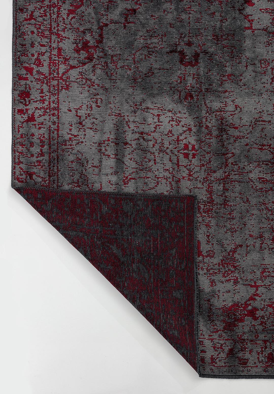 IVY GREY - RED RUG