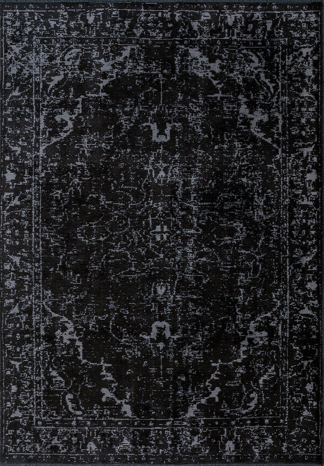IVY BLACK - LIGHT CREAM RUG