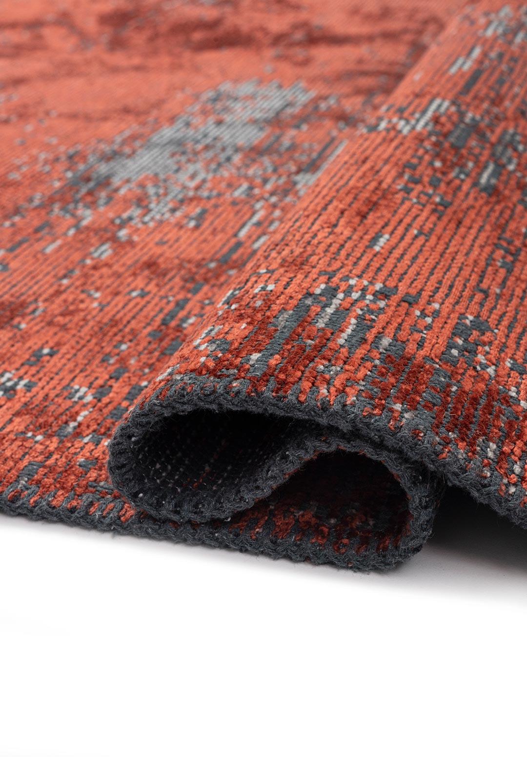 SURFACE GRİ - KOYU KİREMİT HALI