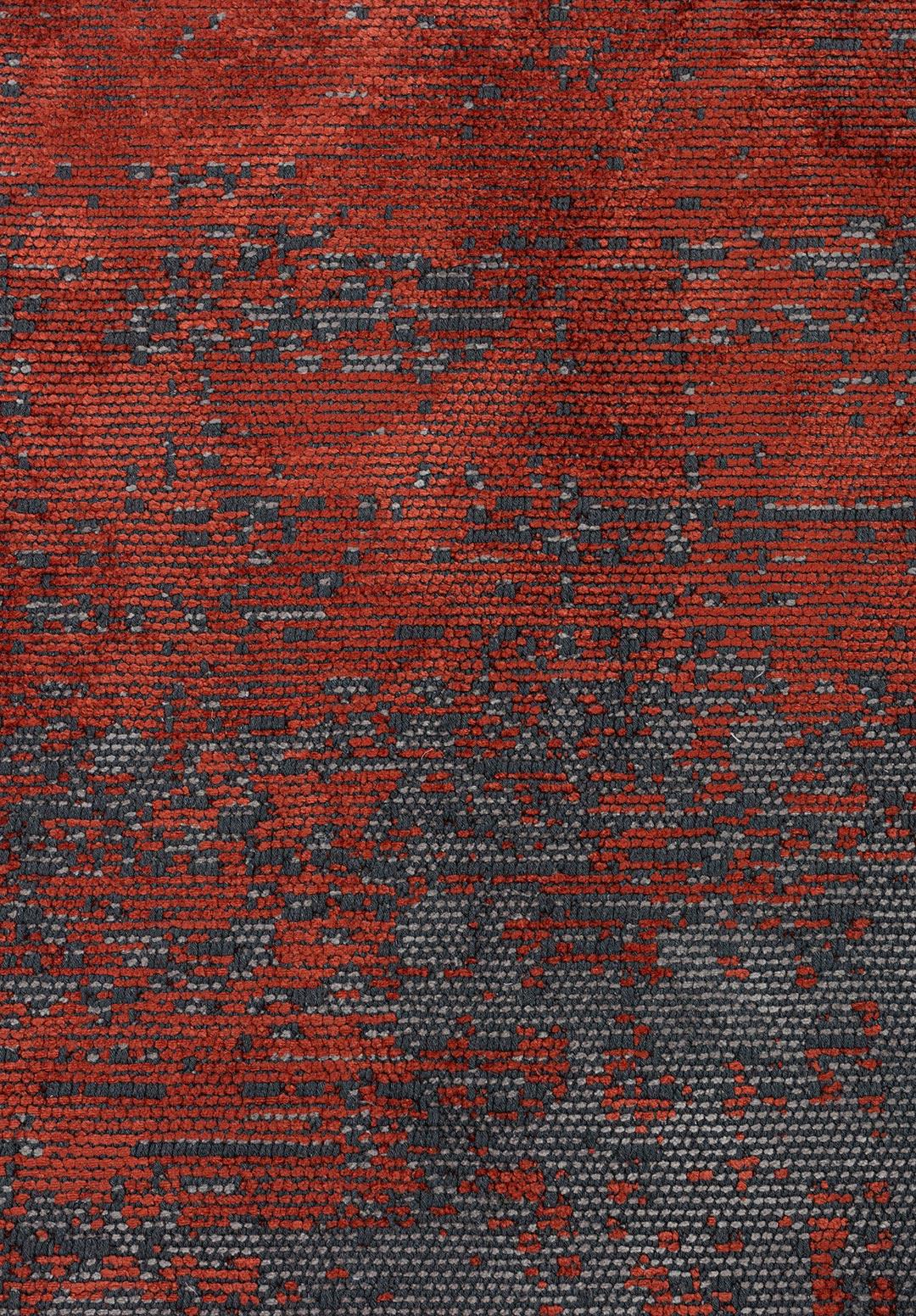 SURFACE GRİ - KOYU KİREMİT HALI