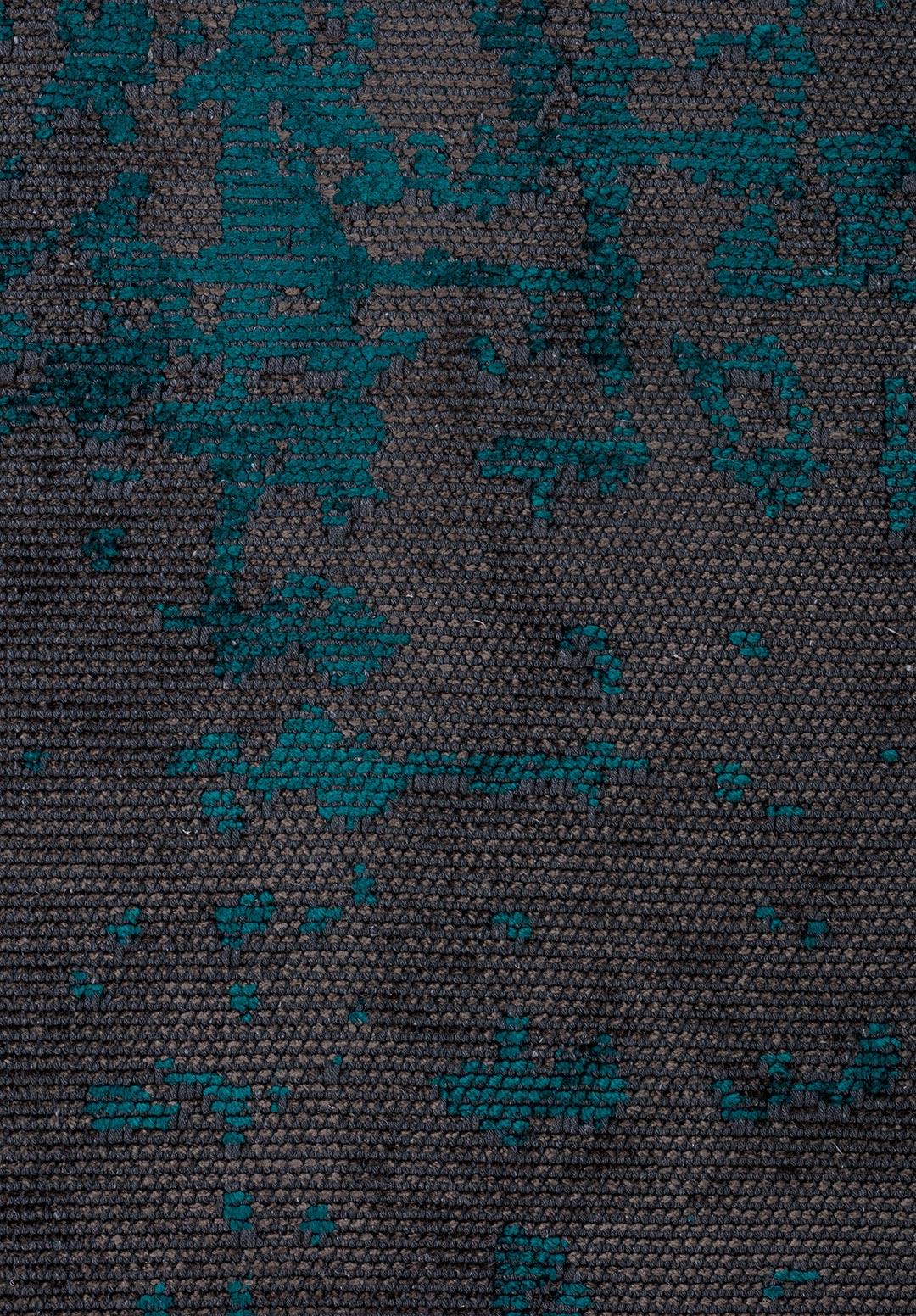 SPARK ANTHRACITE - DARK TURQUOISE RUG