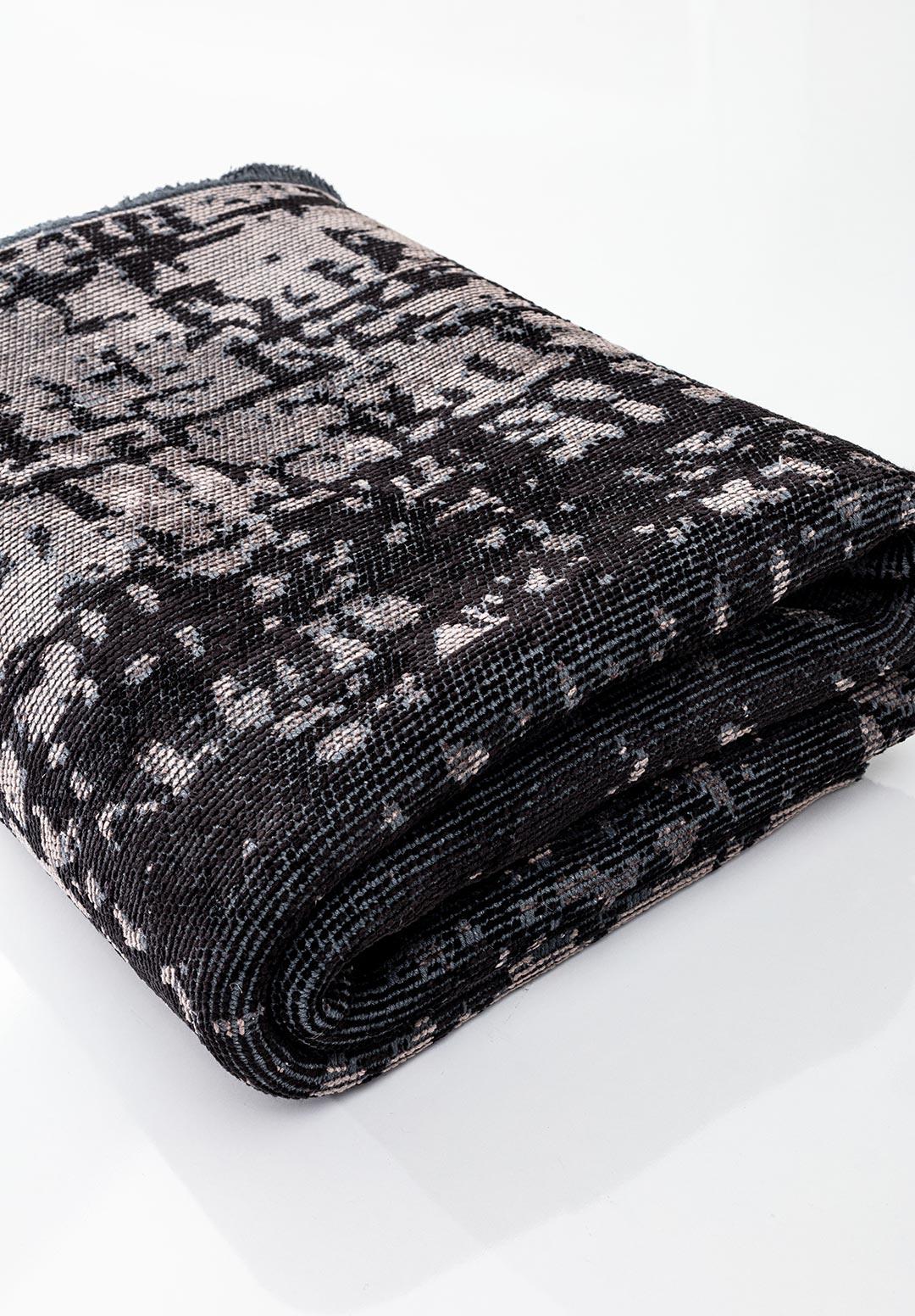 SPARK DARK GREY - BLACK RUG