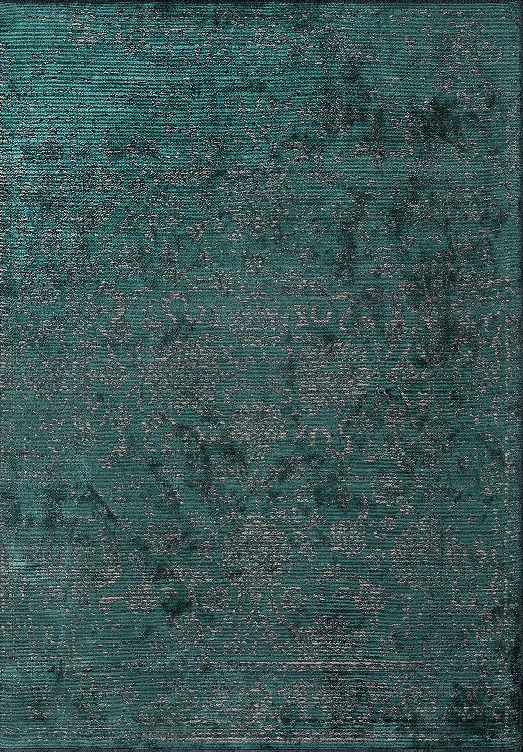 CLASSY BEIGE - DARK GREEN RUG