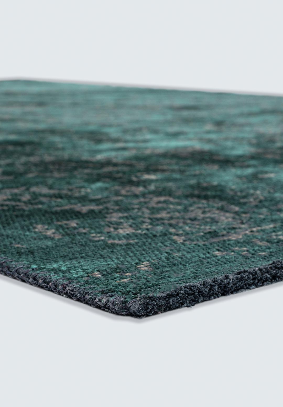 CLASSY BEIGE - DARK GREEN RUG