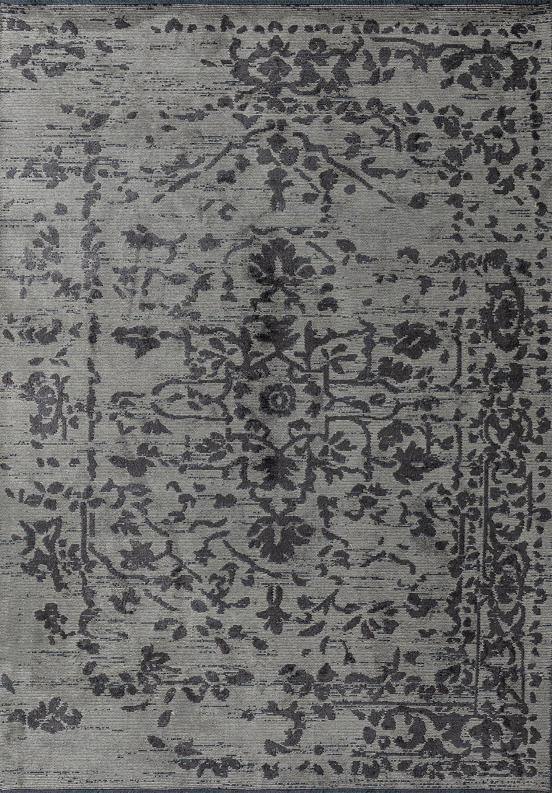 FLORA CHARCOAL - BEIGE RUG