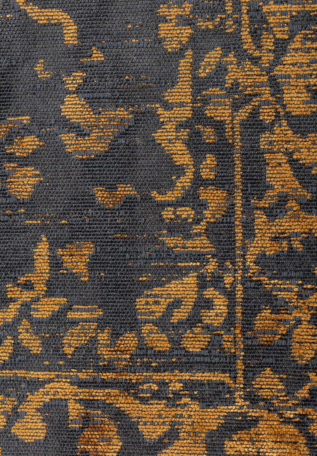 FLORA MUSTARD - ANTHRACITE RUG