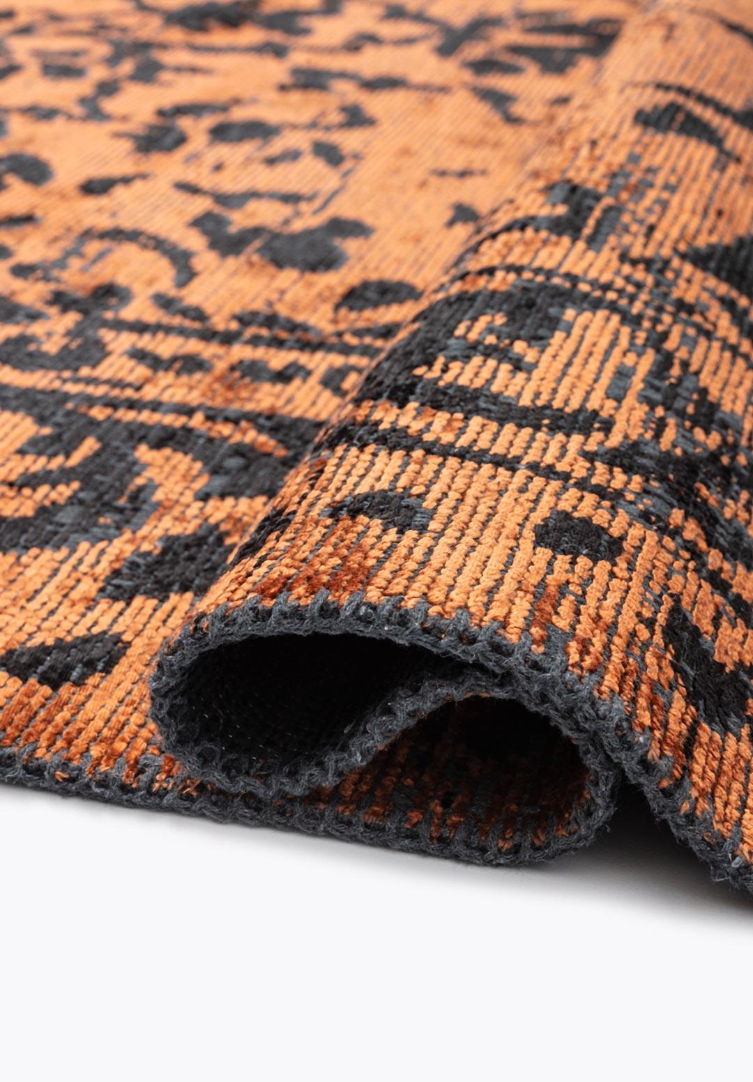 FLORA SİYAH - KİREMİT HALI