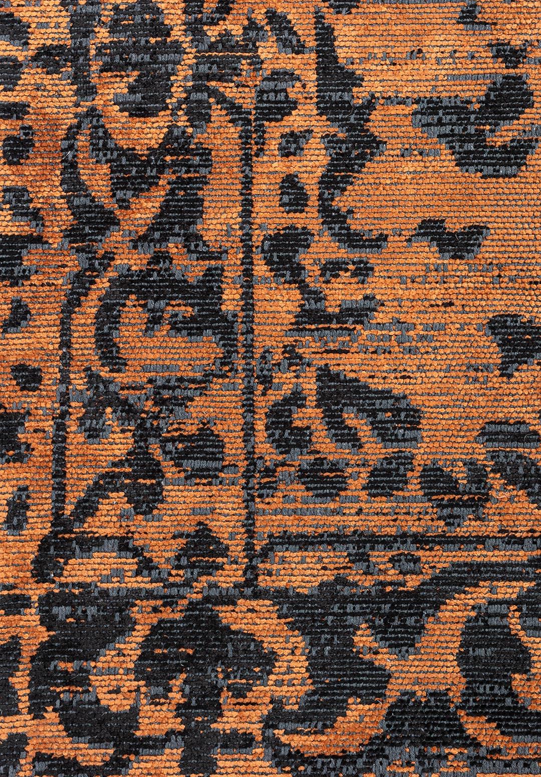 FLORA SİYAH - KİREMİT HALI