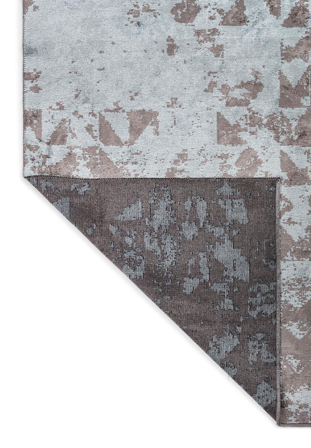 TRIANGLE BUZ MAVİSİ - KOYU GRİ HALI