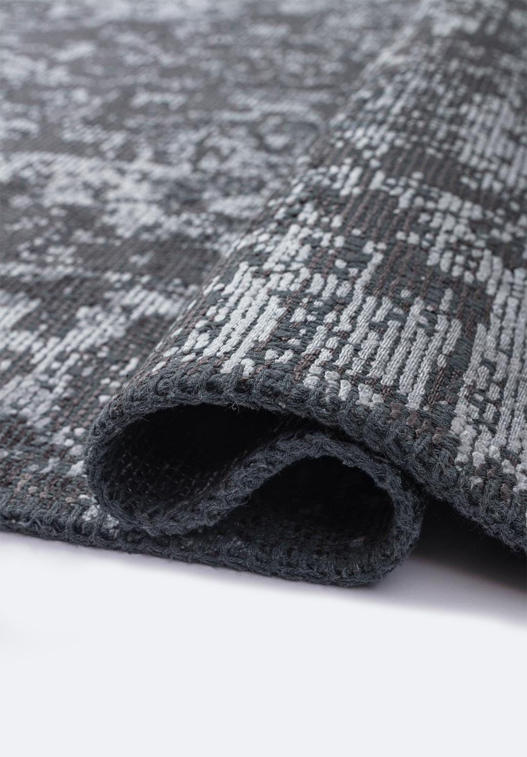 GLORY ICE BLUE - CHARCOAL RUG