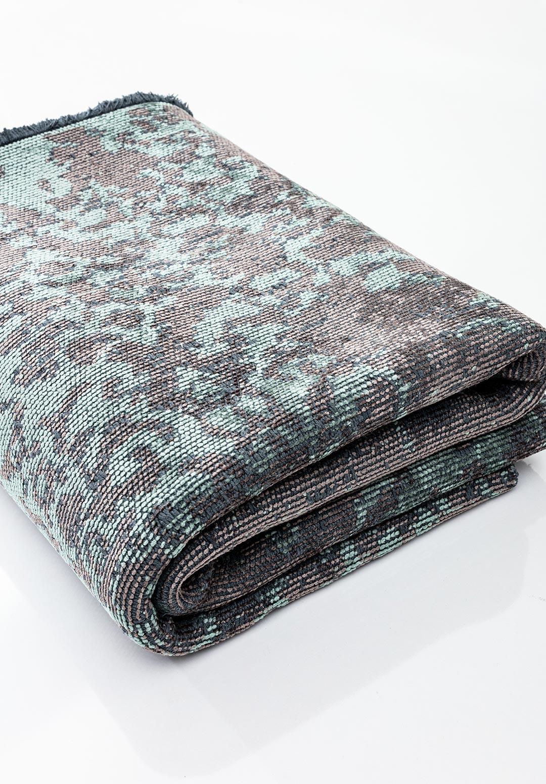 GRACE DARK GREY - RIVER GREEN RUG