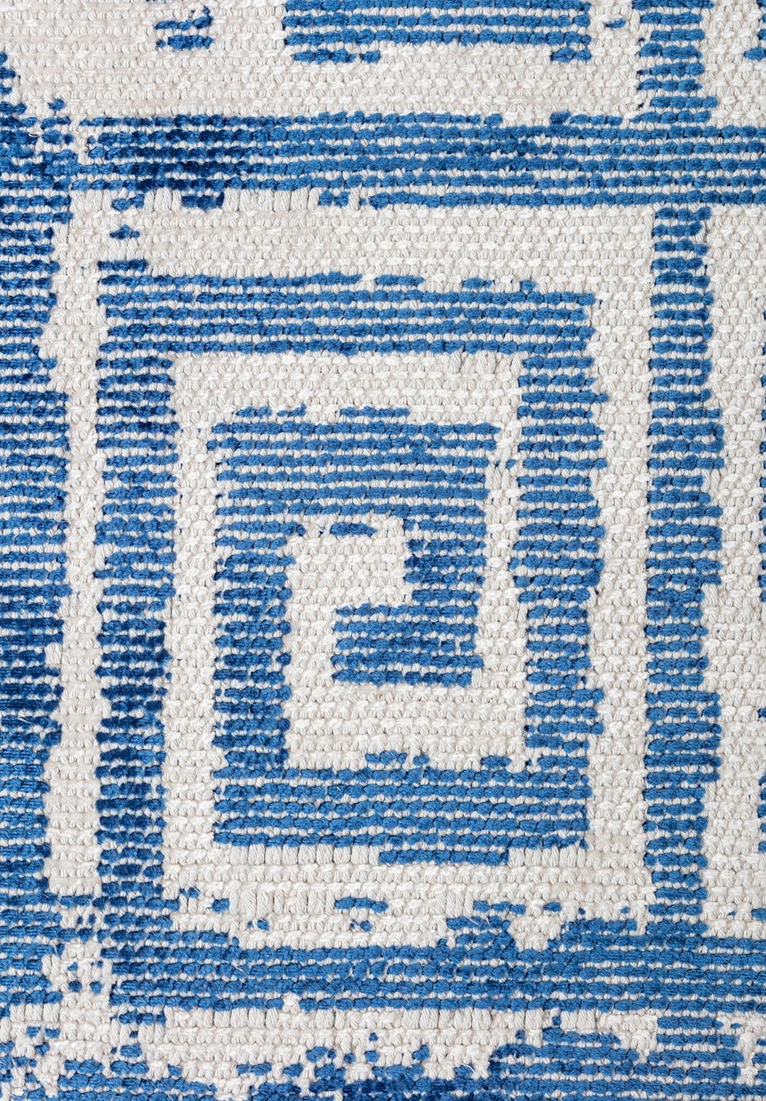 HELIX NAVY BLUE - ECRU RUG