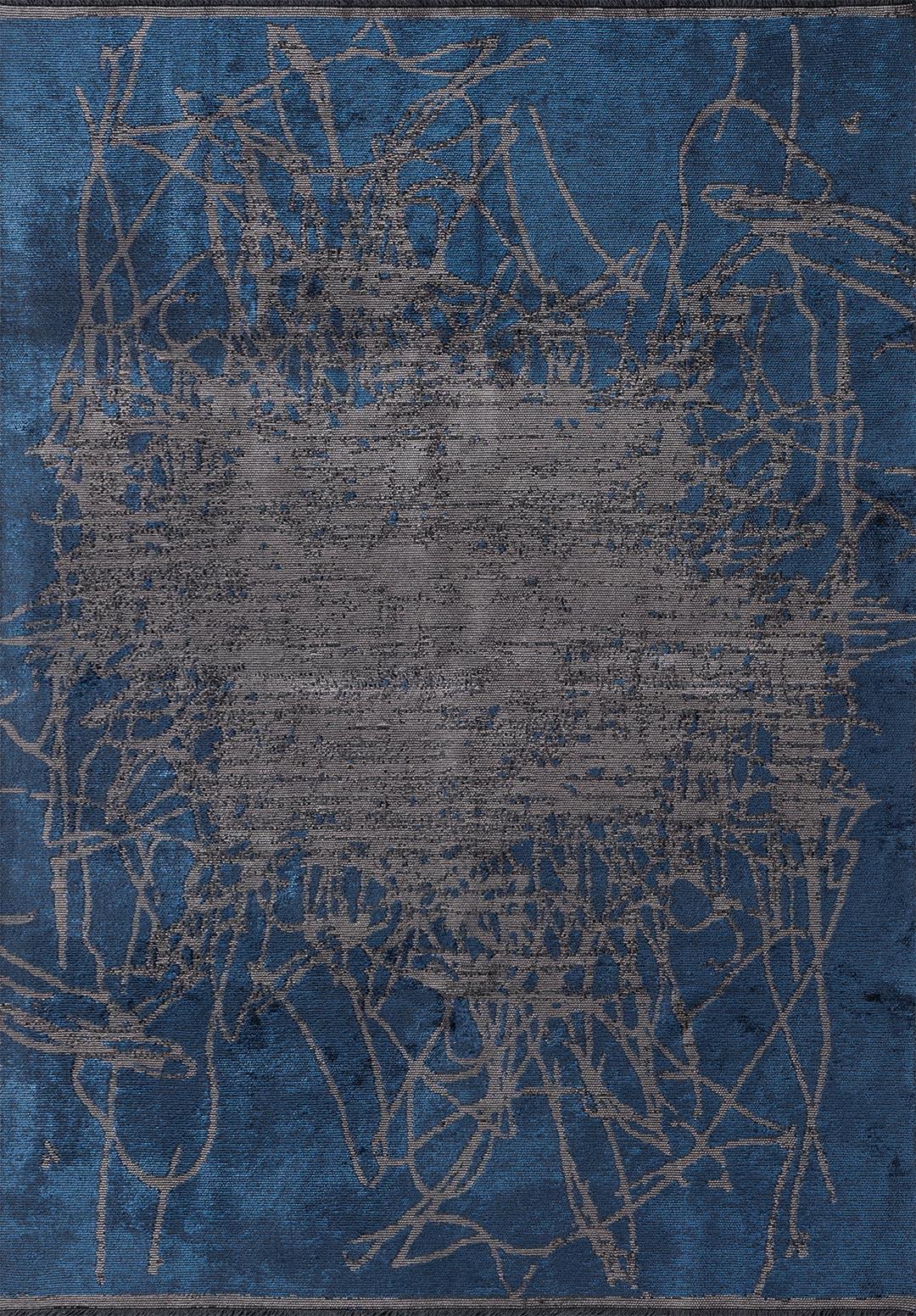 SPLASH LACİVERT - GRİ HALI