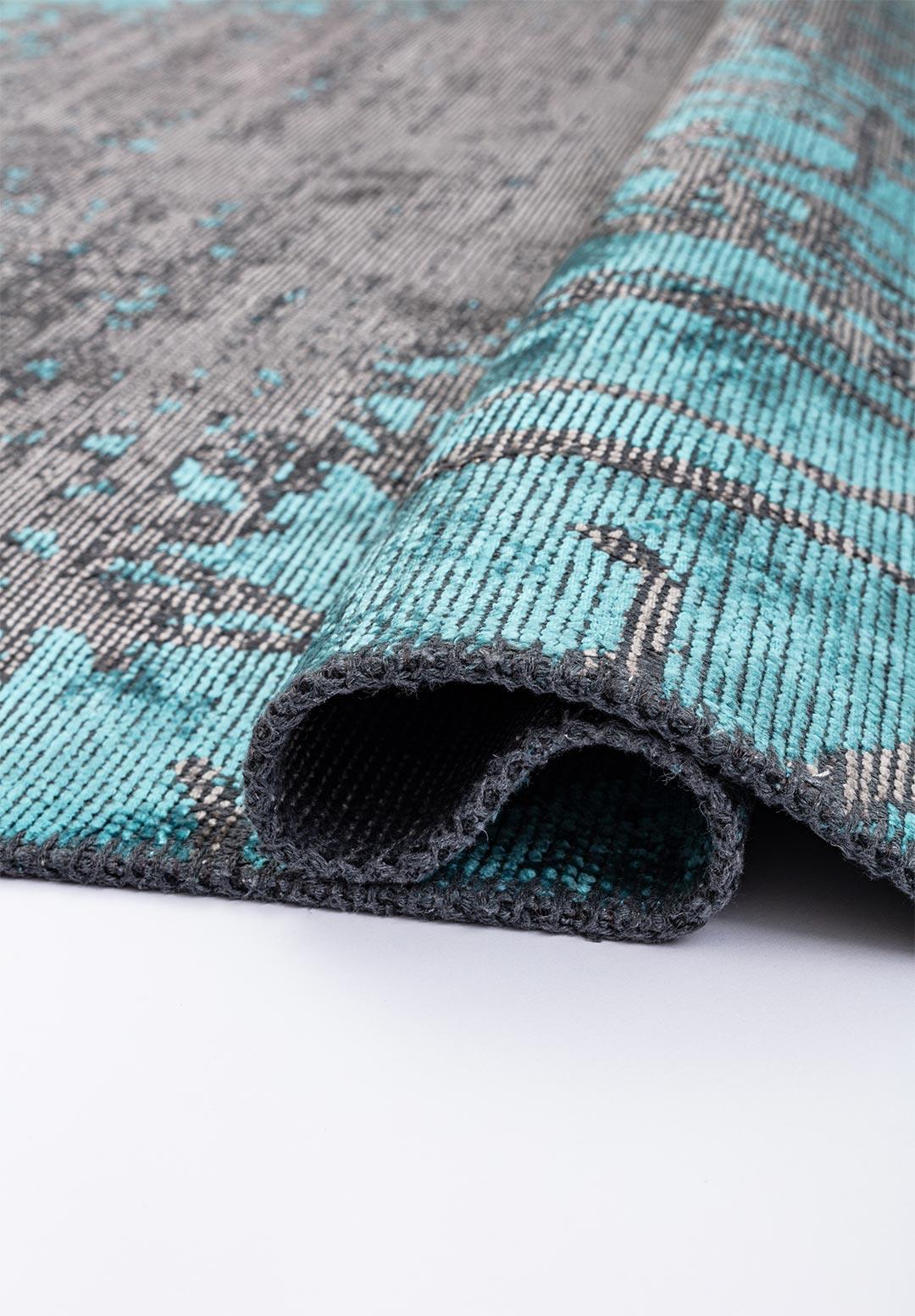 SPLASH TURKUAZ - GRİ HALI