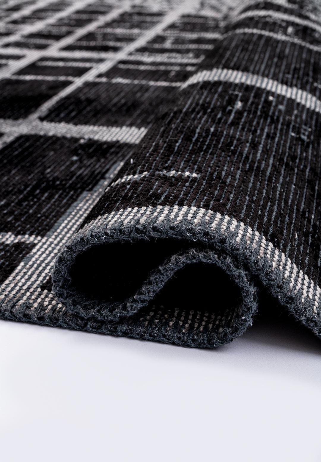 BARI BLACK - GREY RUG