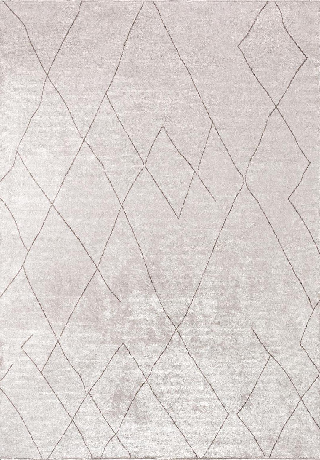 TRIBAL DARK GREY - ECRU RUG