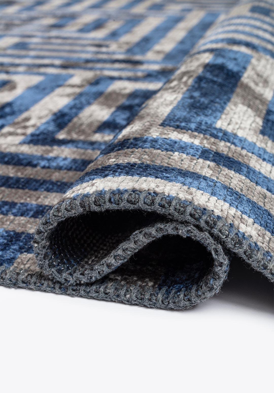 NEST LACİVERT - AÇIK GRİ HALI