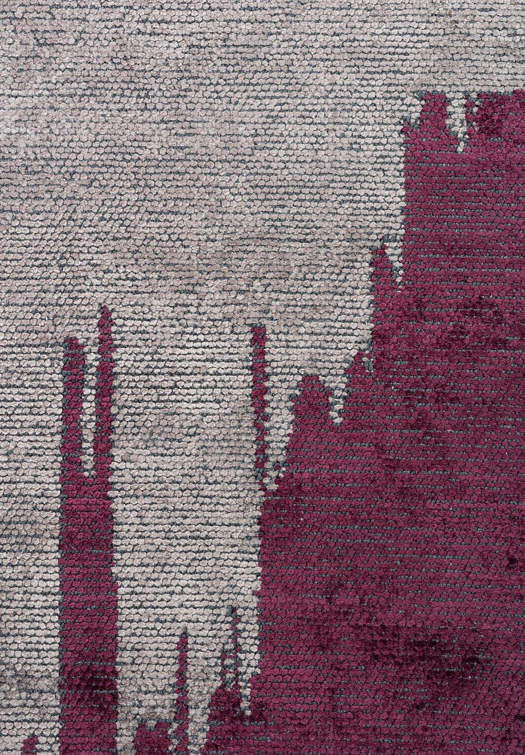 CAGE DARK GREY - DARK DAMSON RUG