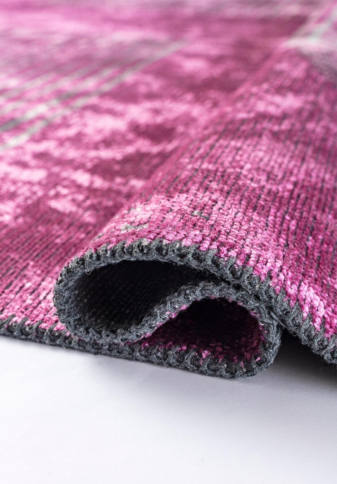 MATRIX PEMBE - AÇIK GRİ HALI