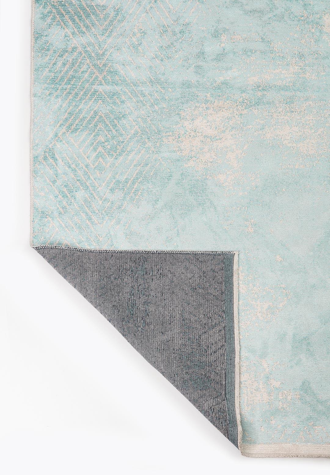 SLIT ECRU - ICE BLUE RUG