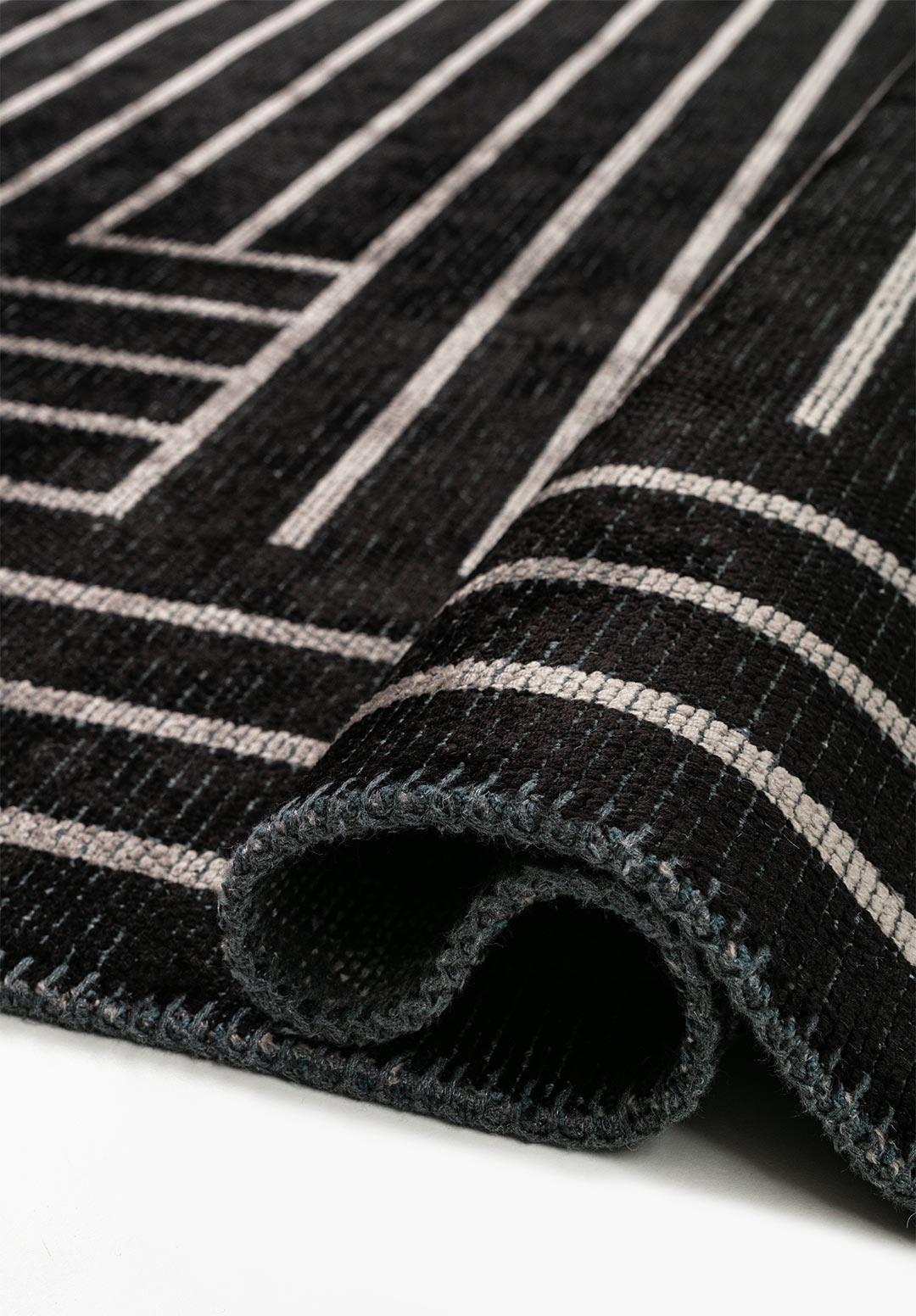 TRAP AÇIK GRİ - SİYAH HALI