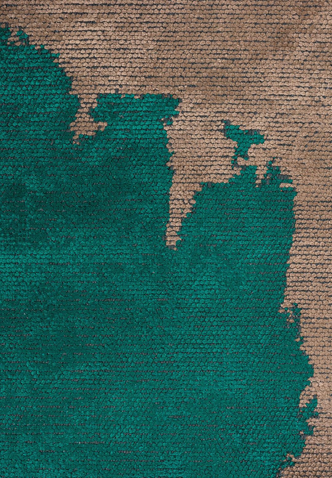 COAST DARK TURQUOISE - DARK BEIGE RUG