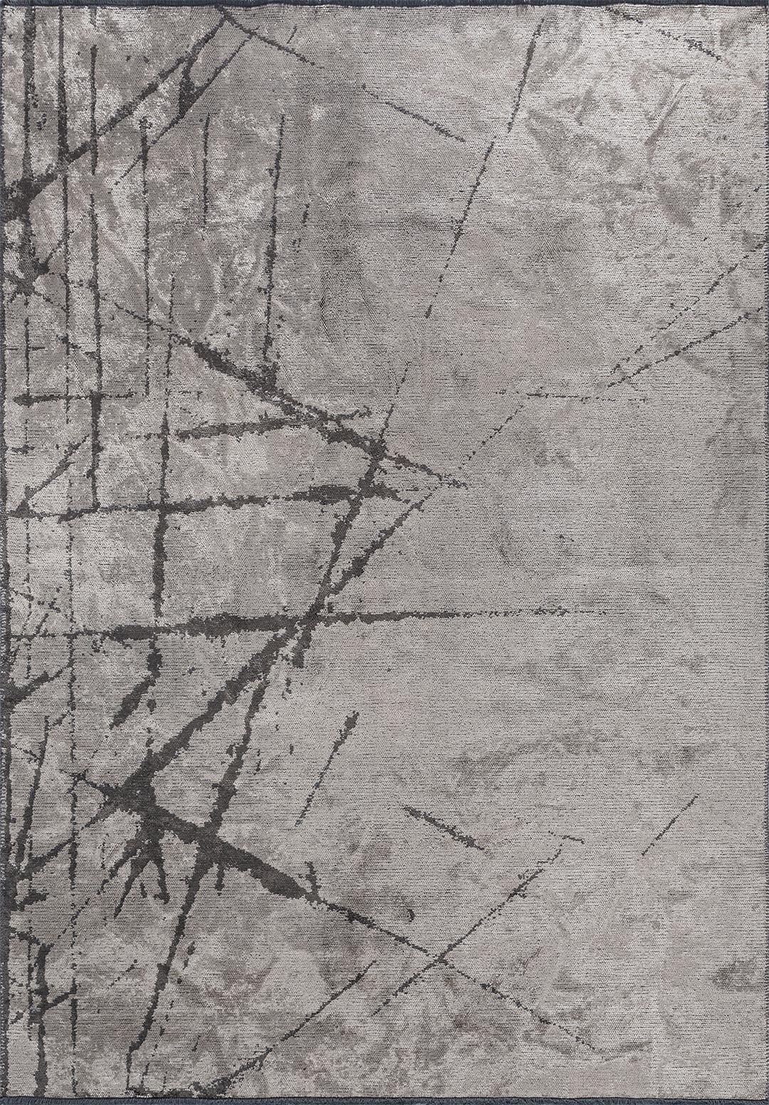 CRACK ANTHRACITE - CREAM RUG