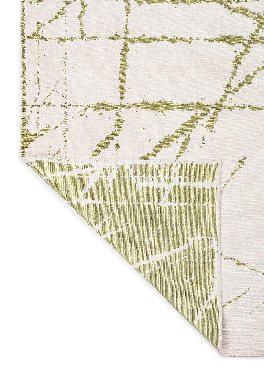CRACK GREEN - ECRU RUG