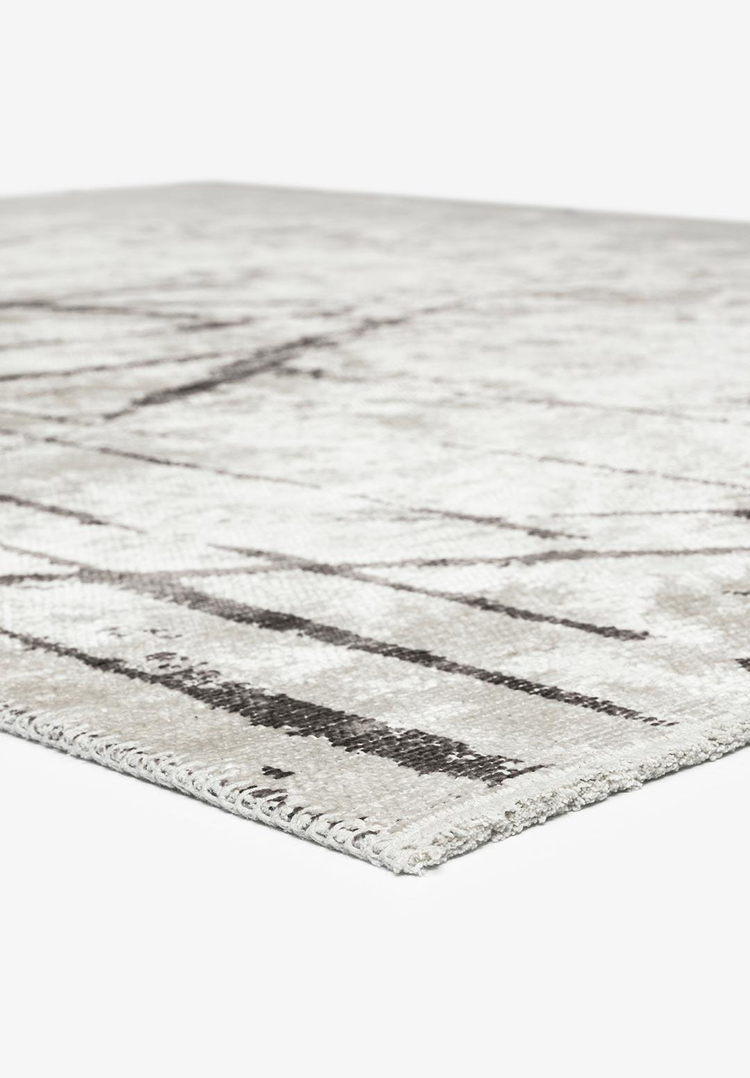 CRACK DARK GREY - ECRU RUG