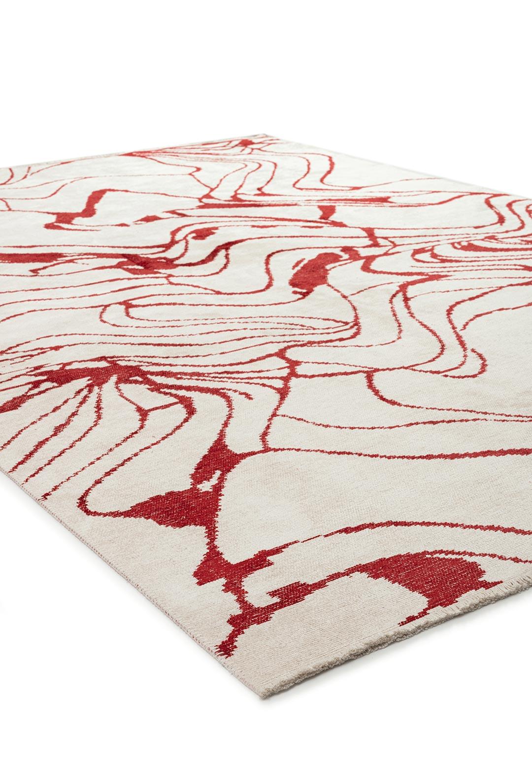 CLOVE RED - ECRU RUG