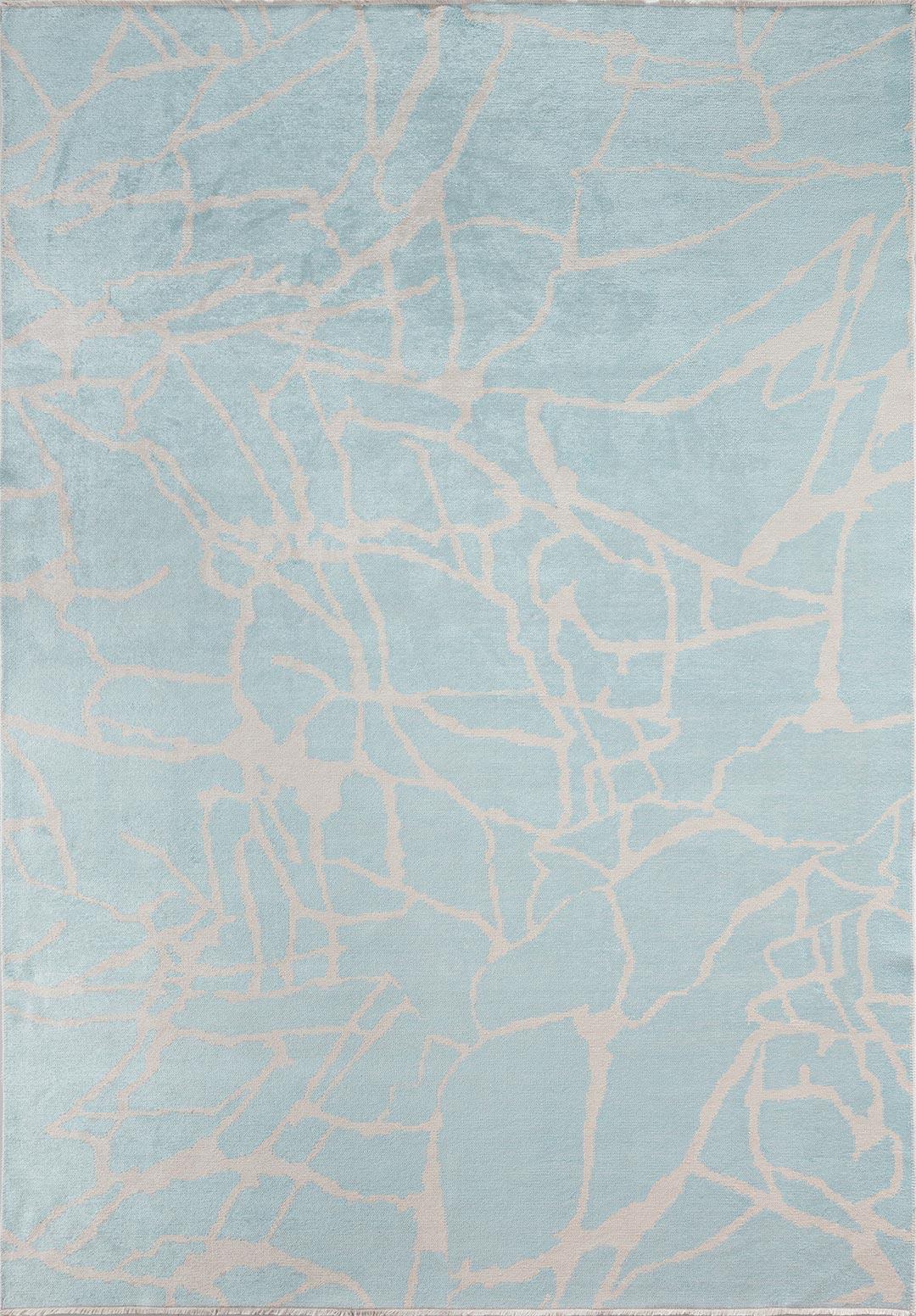 FLAW ECRU - ICE BLUE RUG