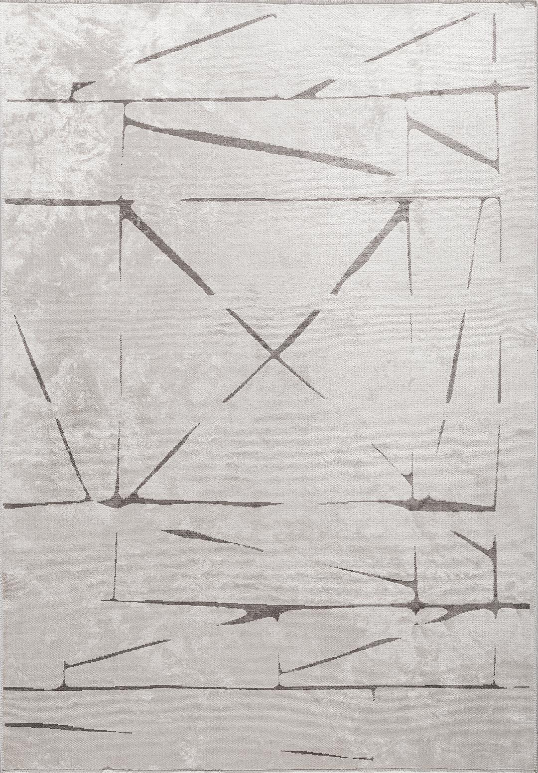 SQUARE ECRU - DARK GREY RUG