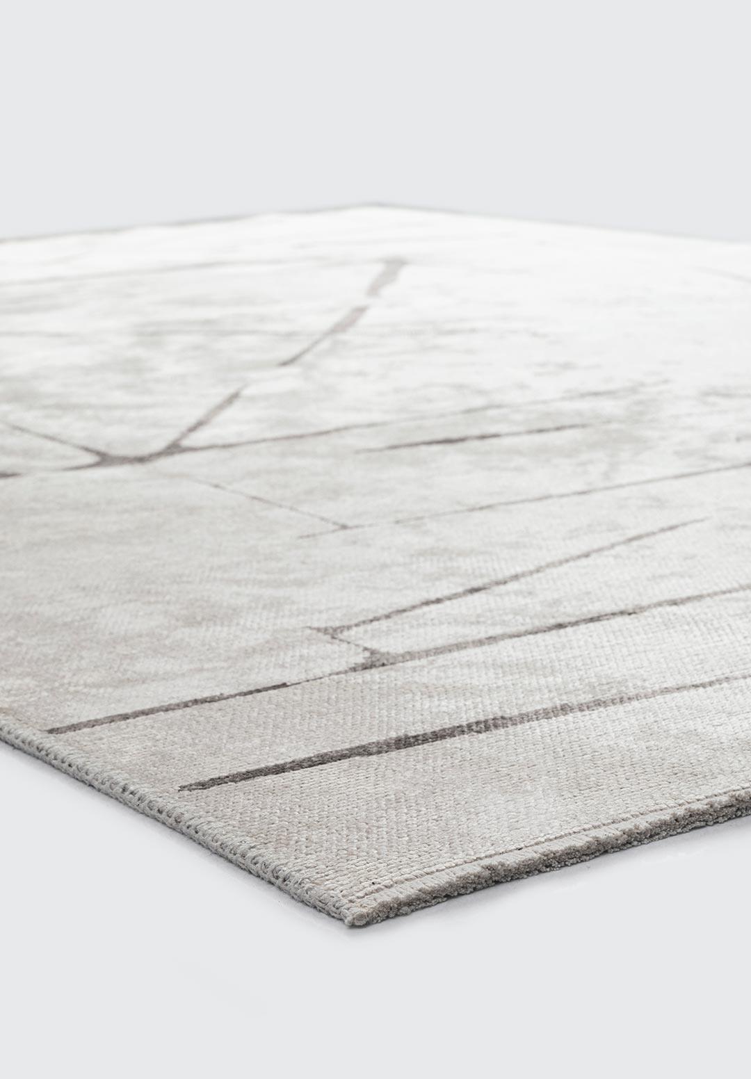 SQUARE ECRU - DARK GREY RUG