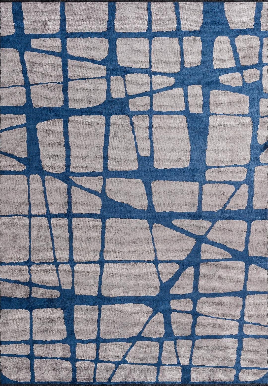 WEB LACİVERT - AÇIK GRİ HALI