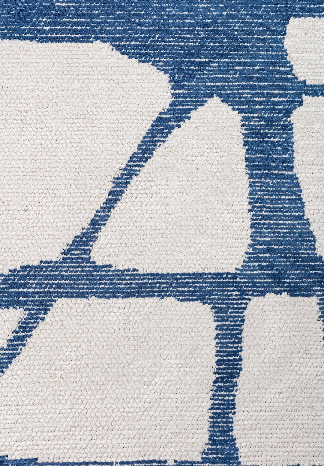 WEB NAVY BLUE - ECRU RUG