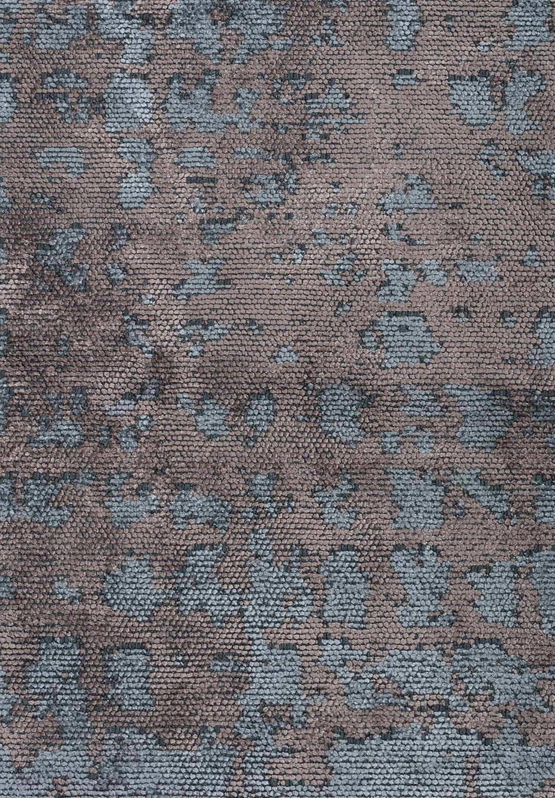 PEBBLE MAVİ - KOYU GRİ HALI