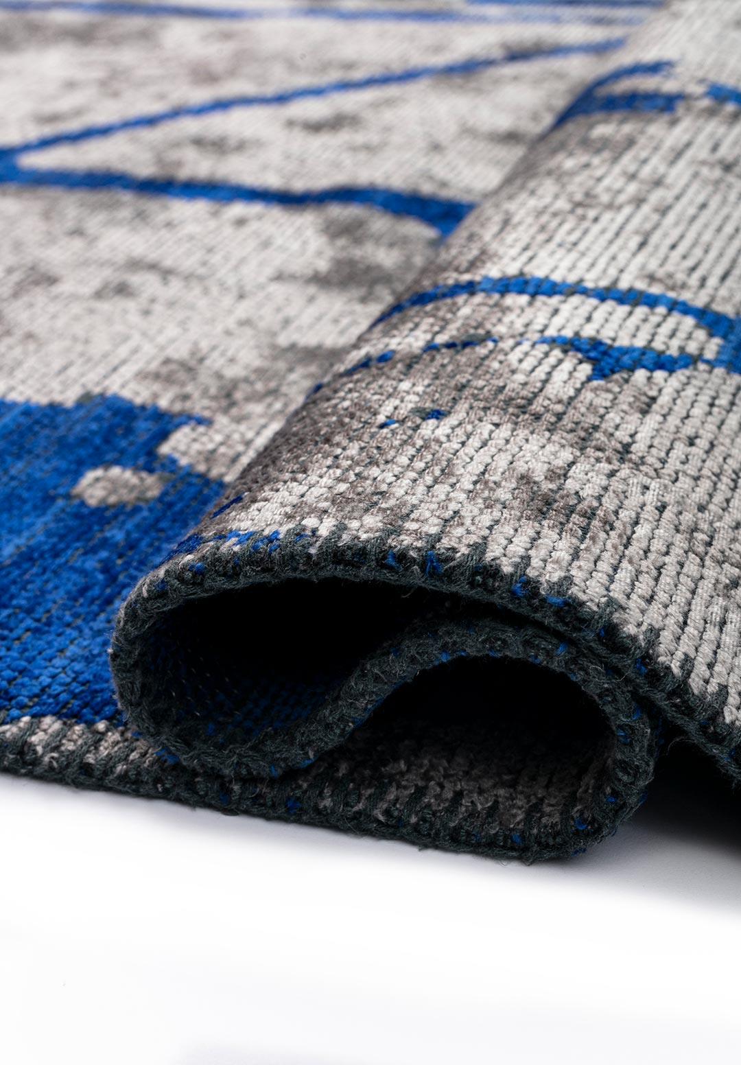 SKETCH SAKS MAVİSİ - AÇIK GRİ HALI