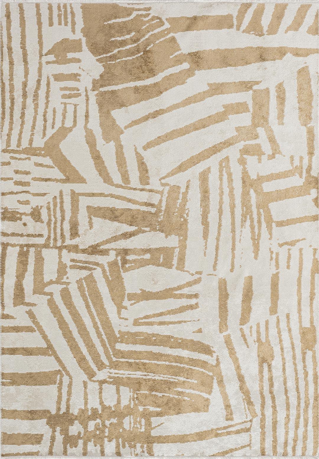 GRAFFITI DARK BEIGE - ECRU RUG