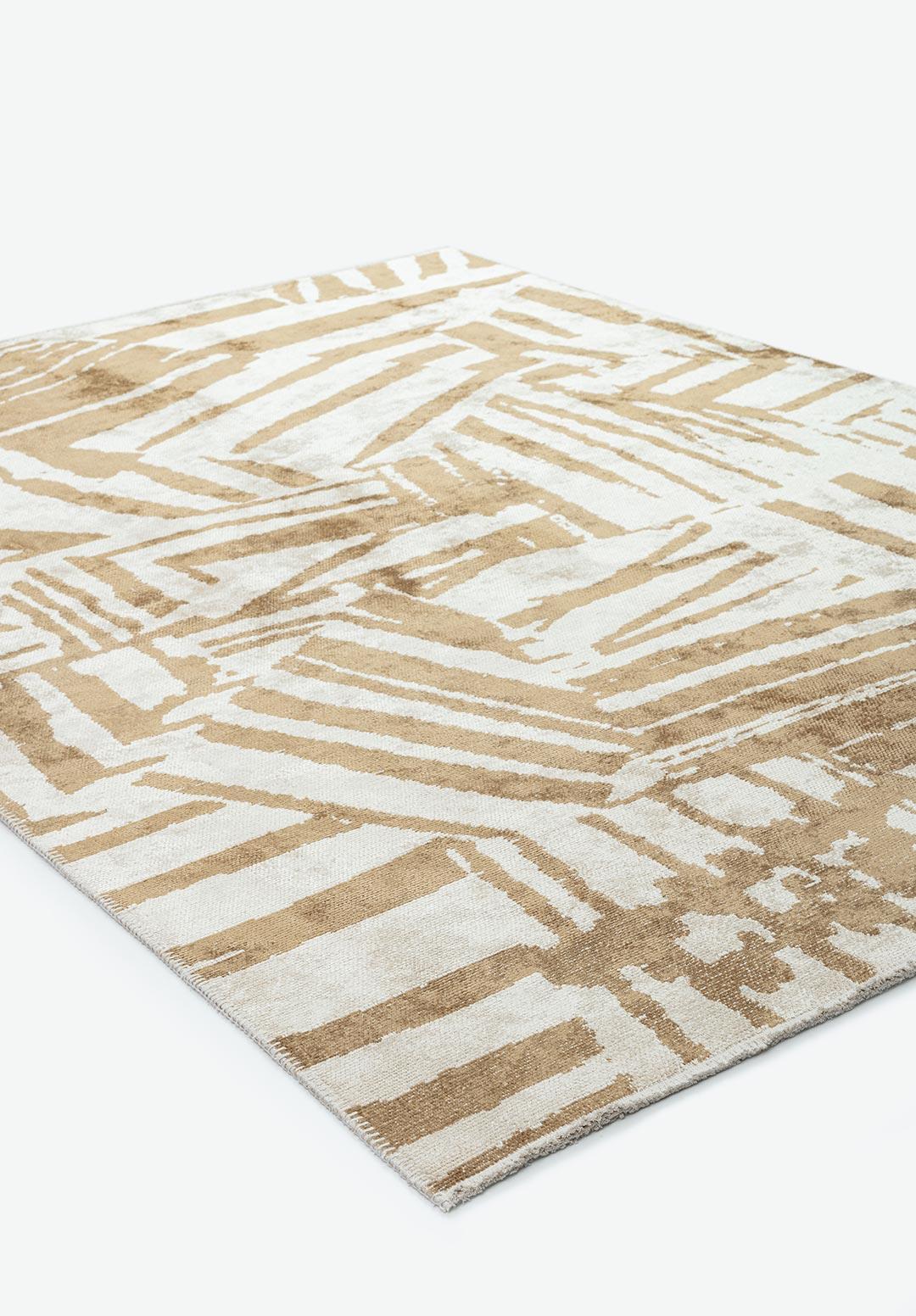 GRAFFITI DARK BEIGE - ECRU RUG