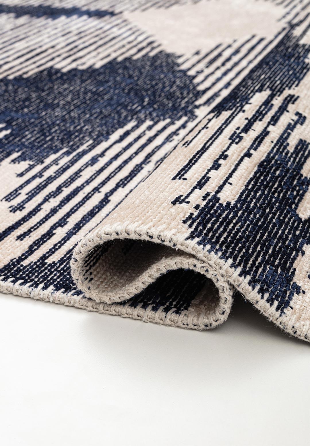 HUB KOYU LACİVERT - EKRU HALI