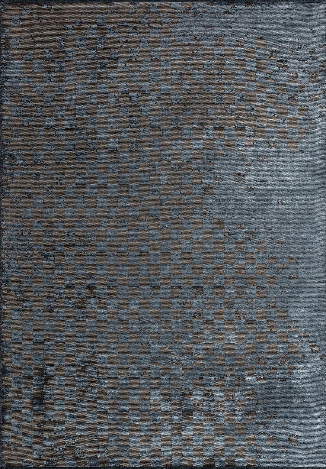 CRUST DARK BEIGE - BLUE RUG