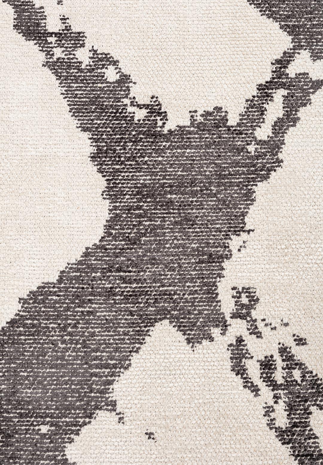 BRANCH CHARCOAL - ECRU RUG