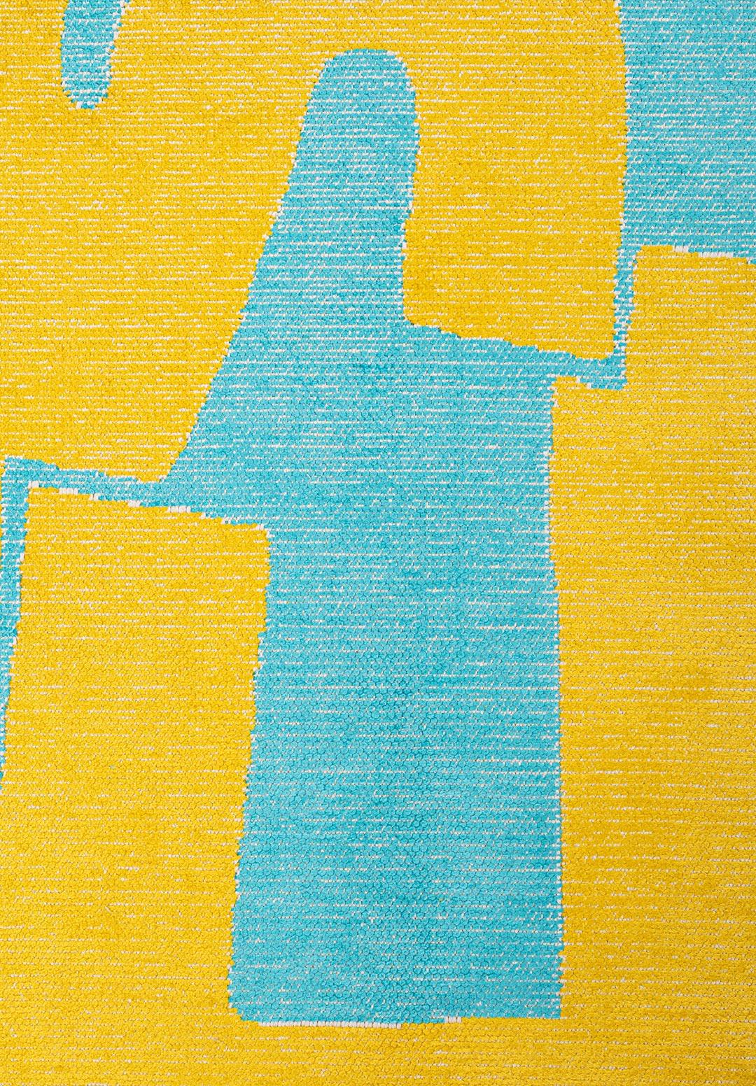 COCO YELLOW - TURQUOISE RUG