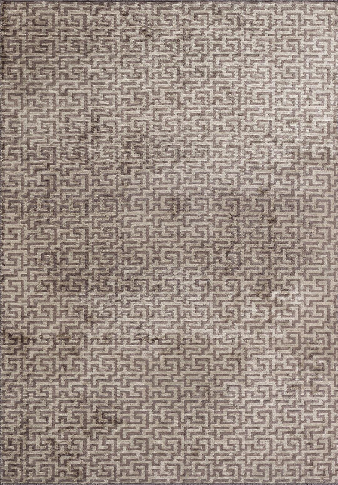 CATERPILLAR DARK GREY - CREAM RUG