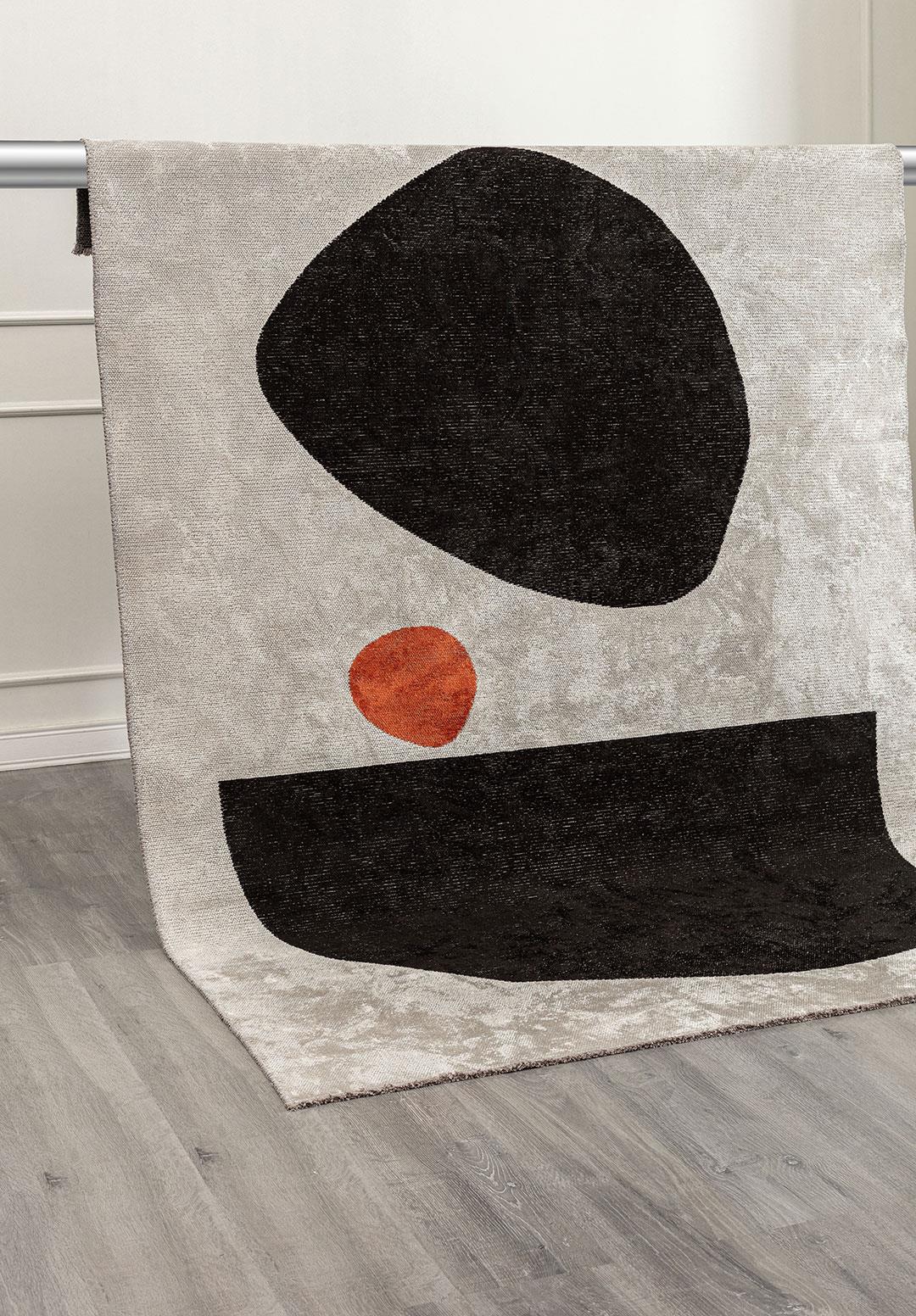 ROCK SİYAH - PAS - KEMİK HALI