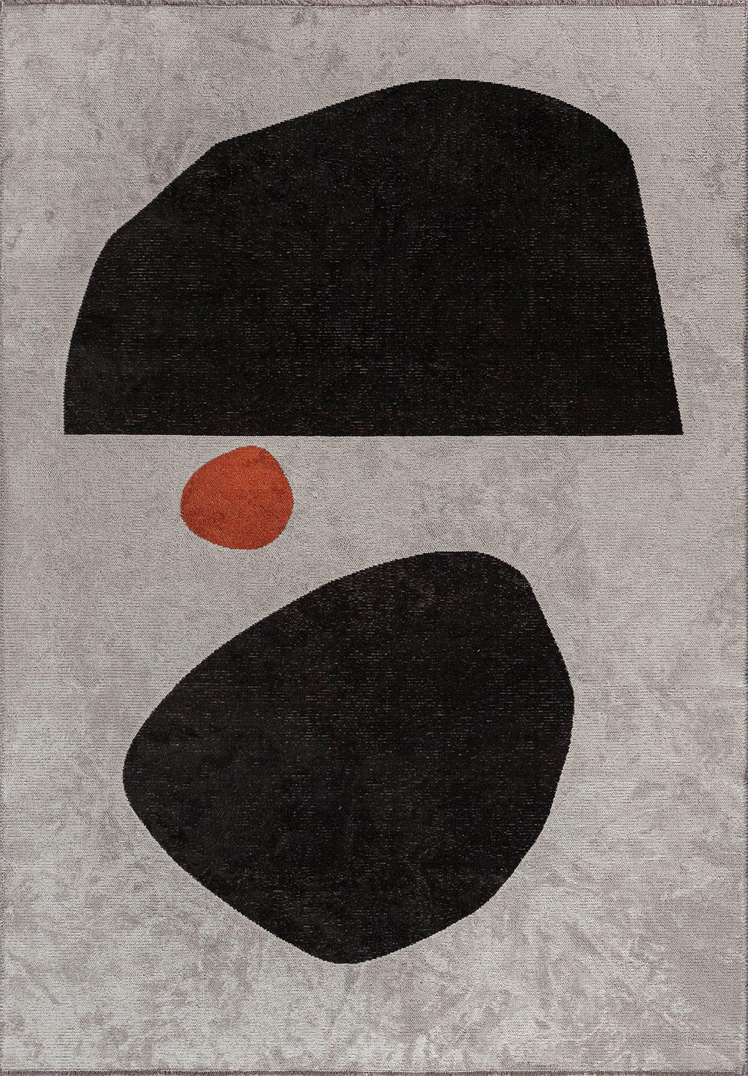 ROCK SİYAH - PAS - KEMİK HALI