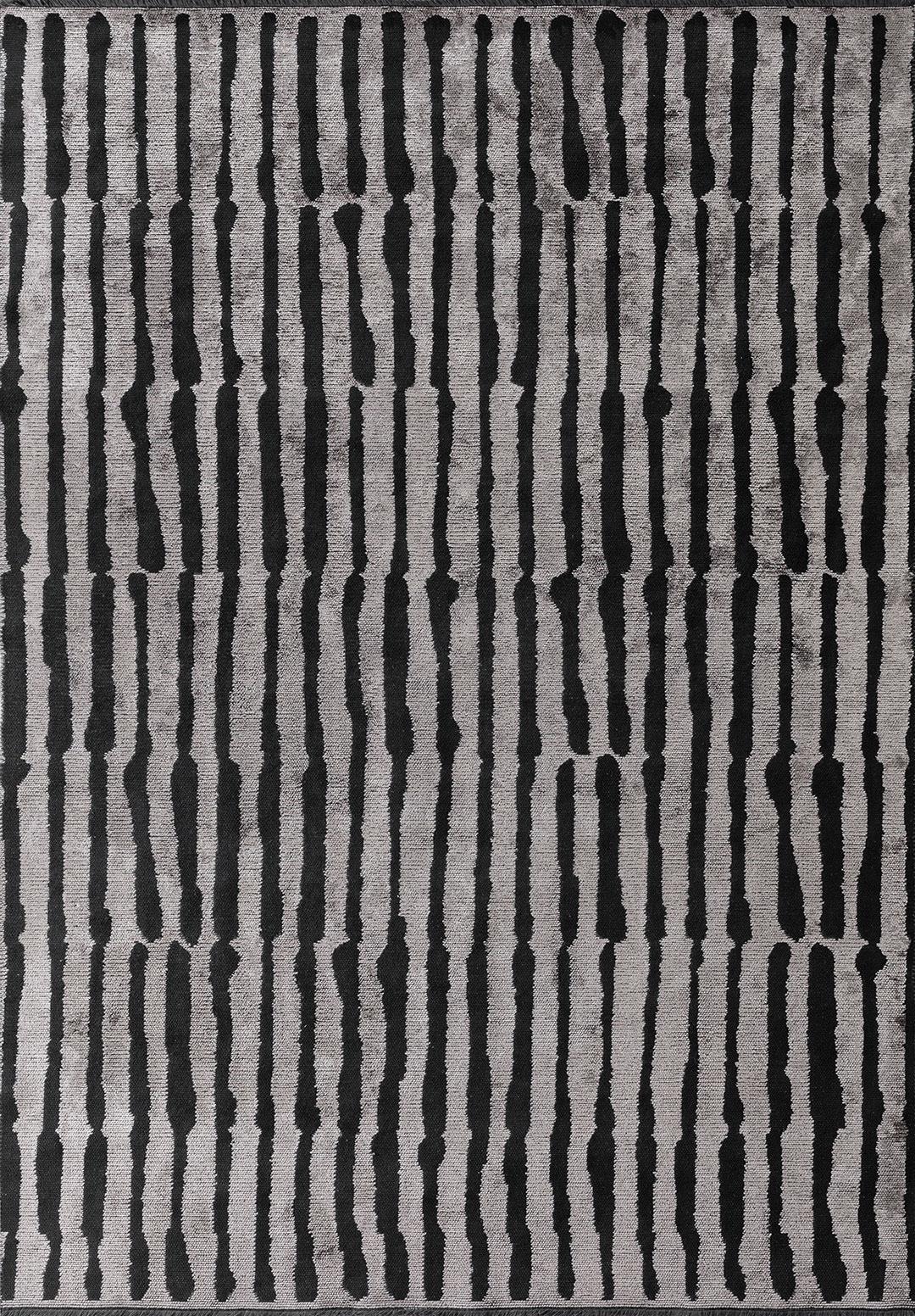 HILL BLACK - LIGHT CREAM RUG