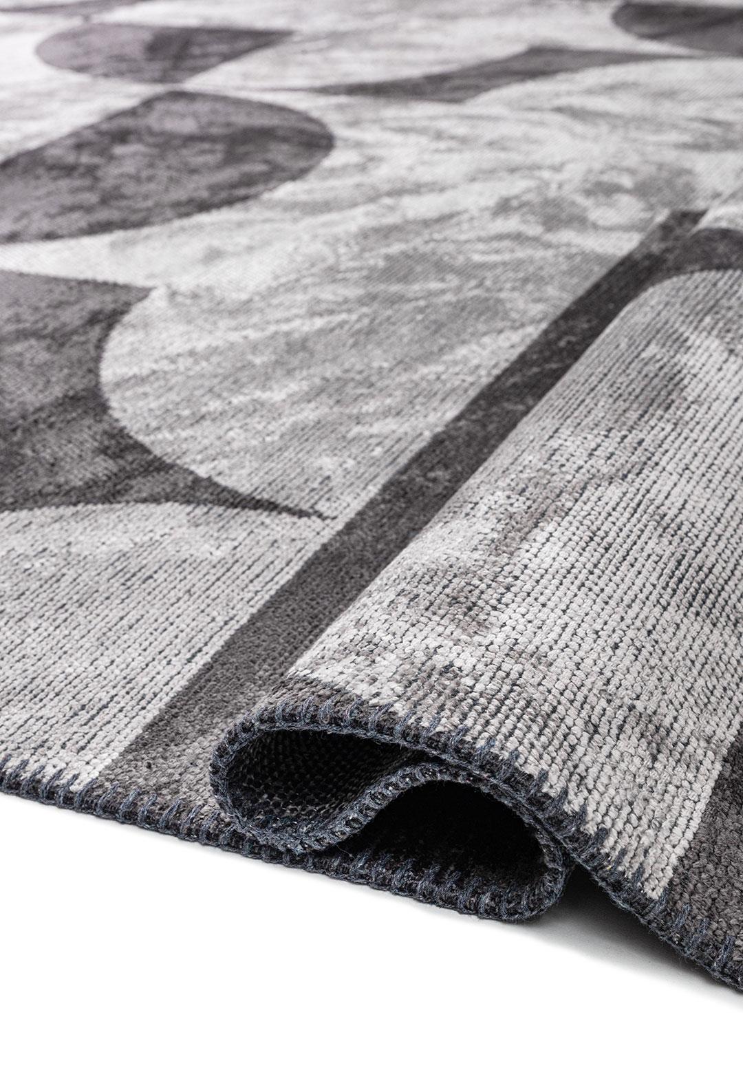 CIRCLE CHARCOAL - LIGHT CREAM RUG