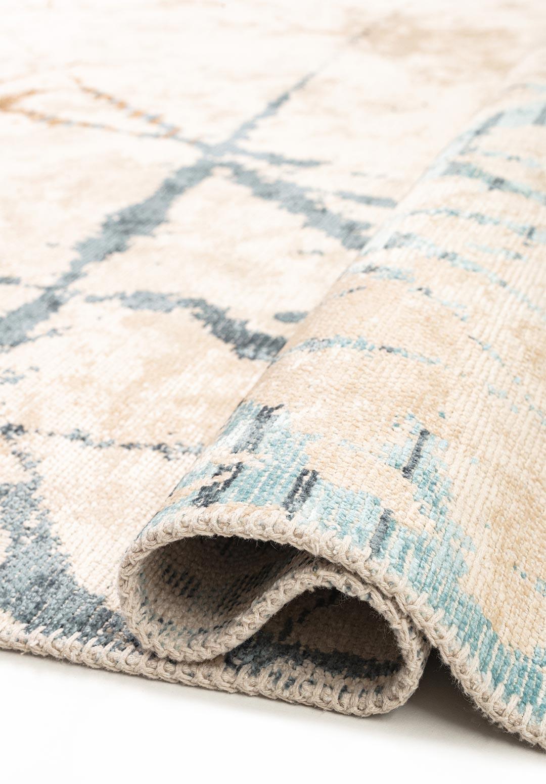 CRACK DARK NAVY - MINK - BLUE - ICE BLUE - ECRU RUG